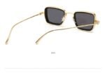 New Vintage Metal Steampunk Sunglasses Men Women Square UV400 - Image 8