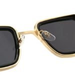 New Vintage Metal Steampunk Sunglasses Men Women Square UV400 - Image 3