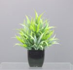 Artificial Plants Small Faux Plants Black for Bathroom Home Office Table Decor Indoor - Image 3