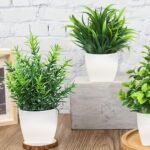 Artificial Potted Plant Scene Desktop Home Office Shelf Decor Tabletop - Image 4