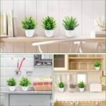 Artificial Potted Plant Scene Desktop Home Office Shelf Decor Tabletop - Image 3