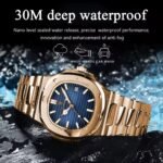 POEDAGAR Luxury Business Man Watch Waterproof Luminous Date Stainless Steel Watch - Image 3